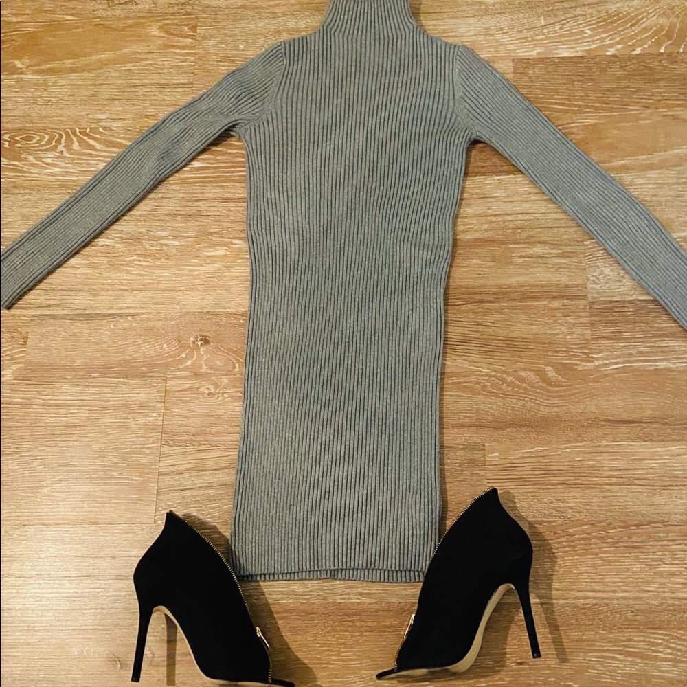Turtleneck Sweater Mini Dress